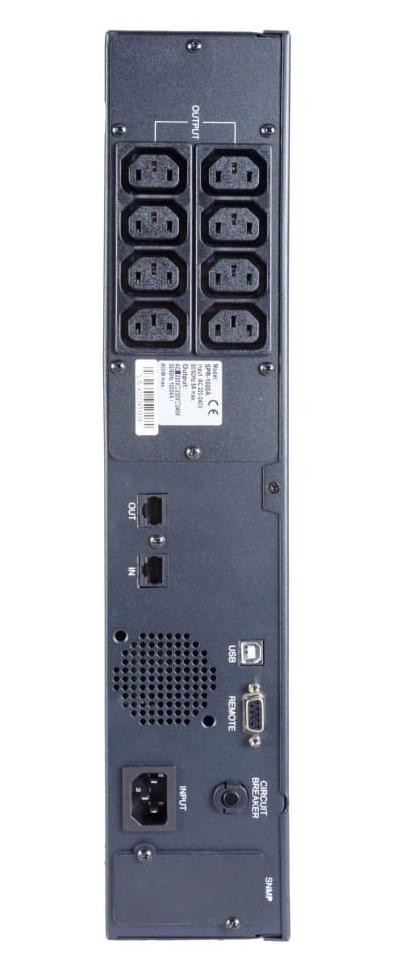 Джерело безперебійного живлення Powercom SPR-1000 LCD 1000VA/800W line-interactive  R232 USB 8 IEC ціна 14871.00 грн - фотографія 2