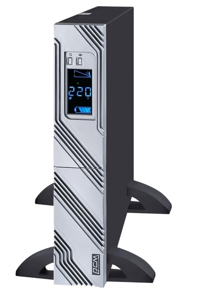 Джерело безперебійного живлення Powercom SRT-1500 LCD 1500VA/1350W line-interactive  R232 USB 8 IEC в інтернет-магазині, головне фото