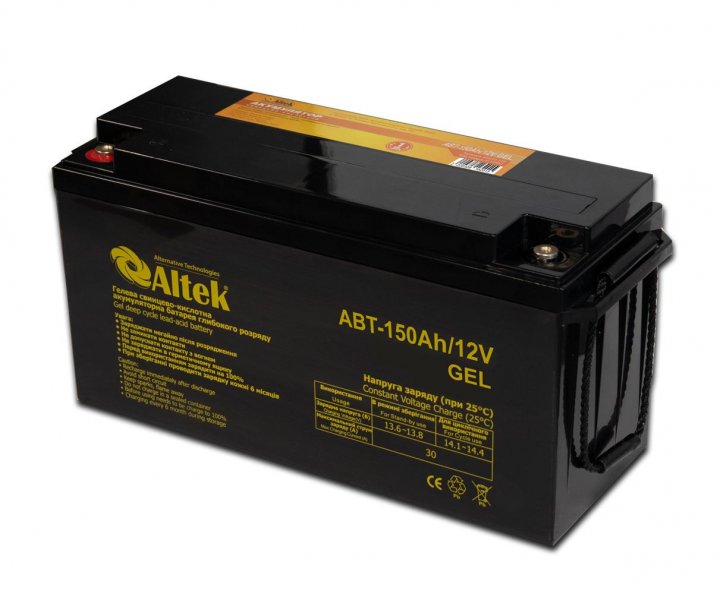 Ціна акумулятор гелевий Altek ABT-150Аh/12V GEL в Черкасах