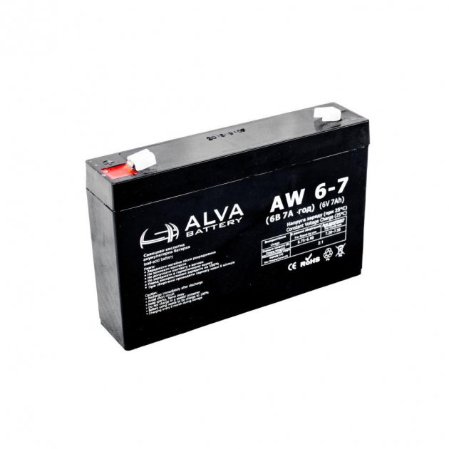 Аккумулятор свинцово-кислотный Alva Battery AW6-7
