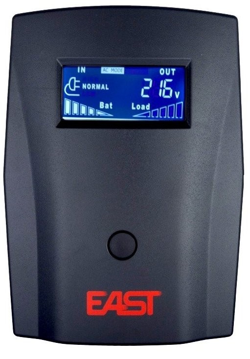 Источник бесперебойного питания EAST EA-850U 850VA/480W line-interactive 2 Shucko USB LCD цена 0.00 грн - фотография 2