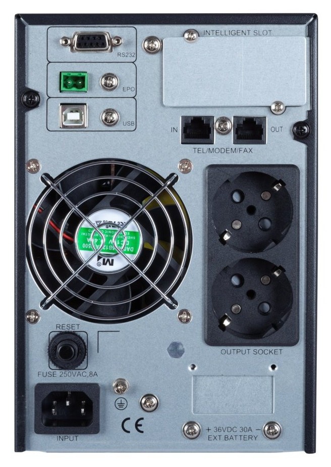 Источник бесперебойного питания EAST EA901P-S 1000VA/900W online USB 2 Schuko LCD цена 14180.00 грн - фотография 2
