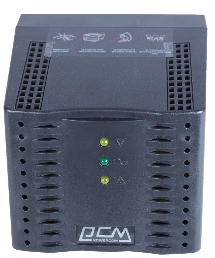 Стабілізатор напруги Powercom TCA-1200 1200VA/600W 4 Schuko Black характеристики - фотографія 7