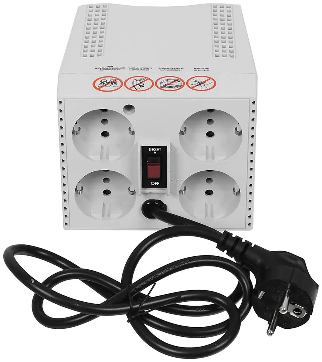 Стабілізатор напруги Powercom TCA-1200 1200VA/600W 4 Schuko White відгуки - зображення 5