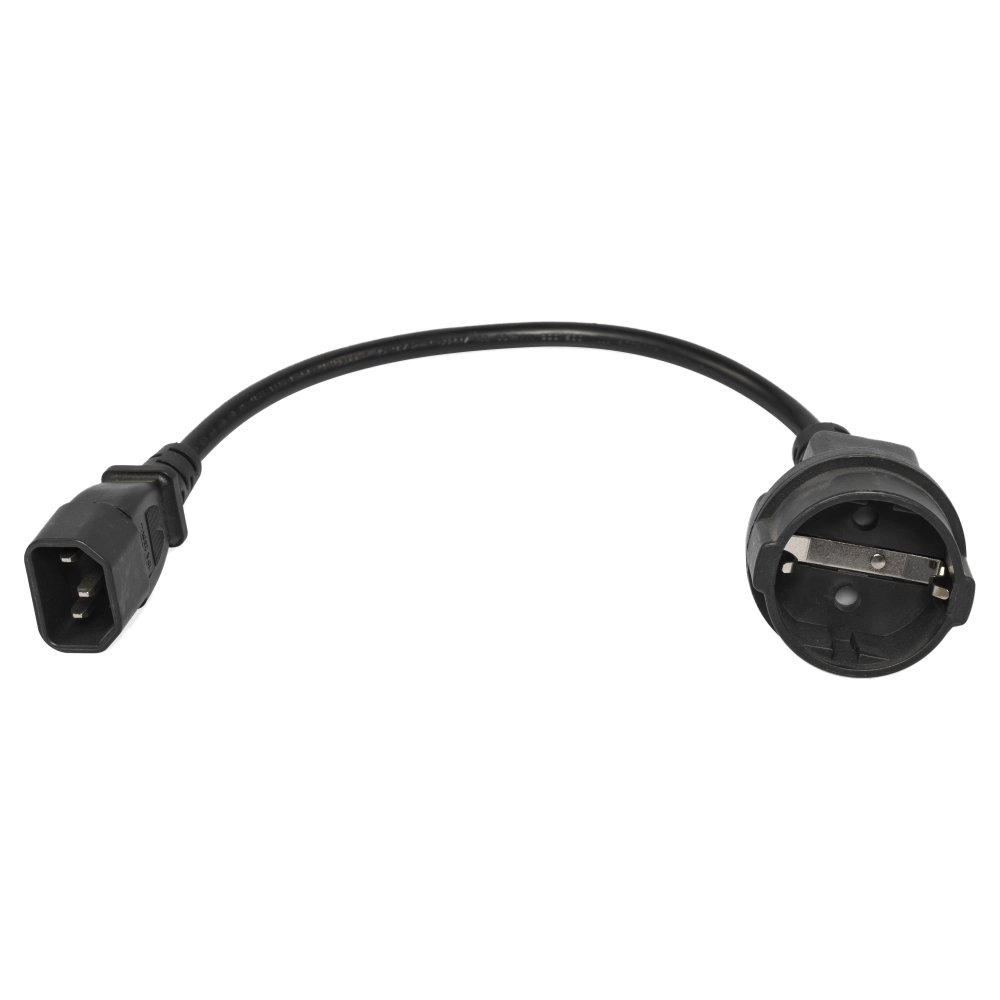 ᐉ Кабель-переходник Powercom PC C14M-CEE 7/4F С14 Schuko 10А купить по ...