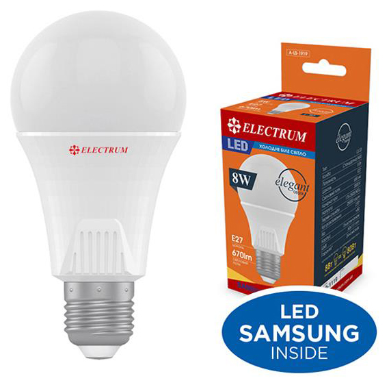 Electrum A60 8W PA LS-33 Elegant Е27 4000K (A-LS-1919)