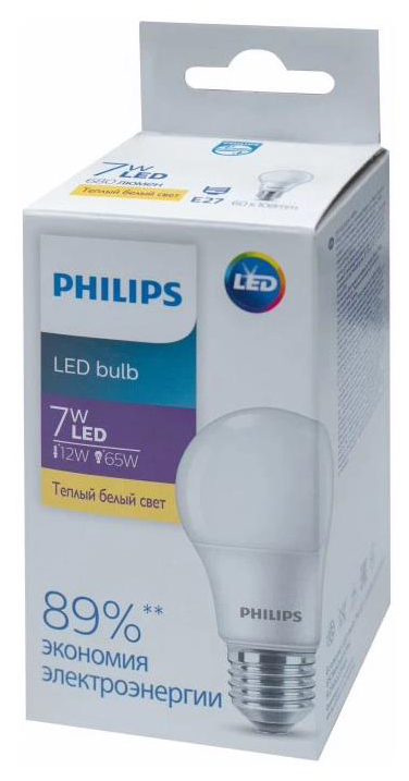 Светодиодная лампа Philips Ecohome LED Bulb 7W E27 3000K 1PF/20RCA (929002298967) цена 85.50 грн - фотография 2