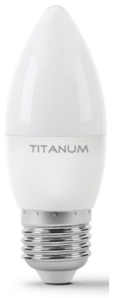 Светодиодная лампа Titanum C37 6W E27 4100K 220V (TLС3706274)