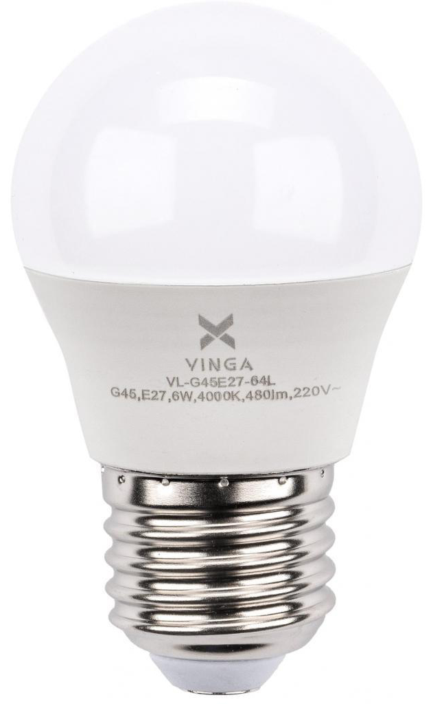 в продажу Світлодіодна лампа Vinga VL-G45E27-64L - фото 3