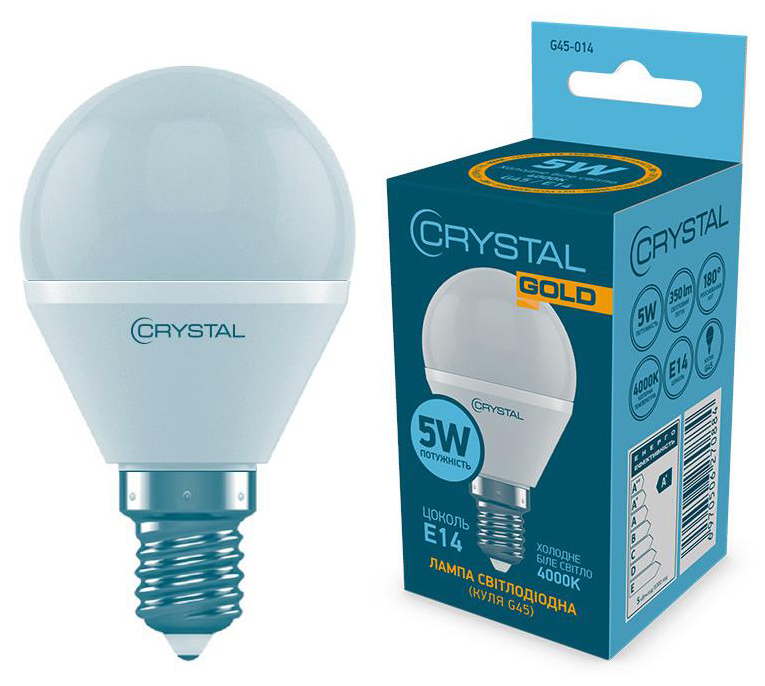 Crystal Led G45 5W PA Е14 4000K (G45-014)