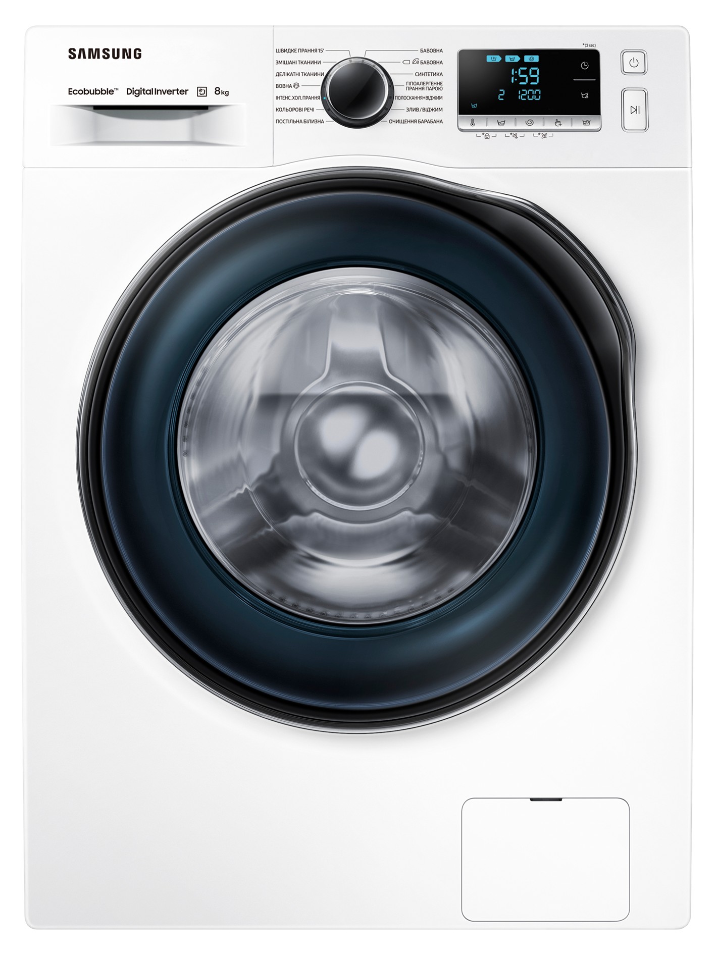 Характеристики пральна машина Samsung WW80J62E0DW/UA