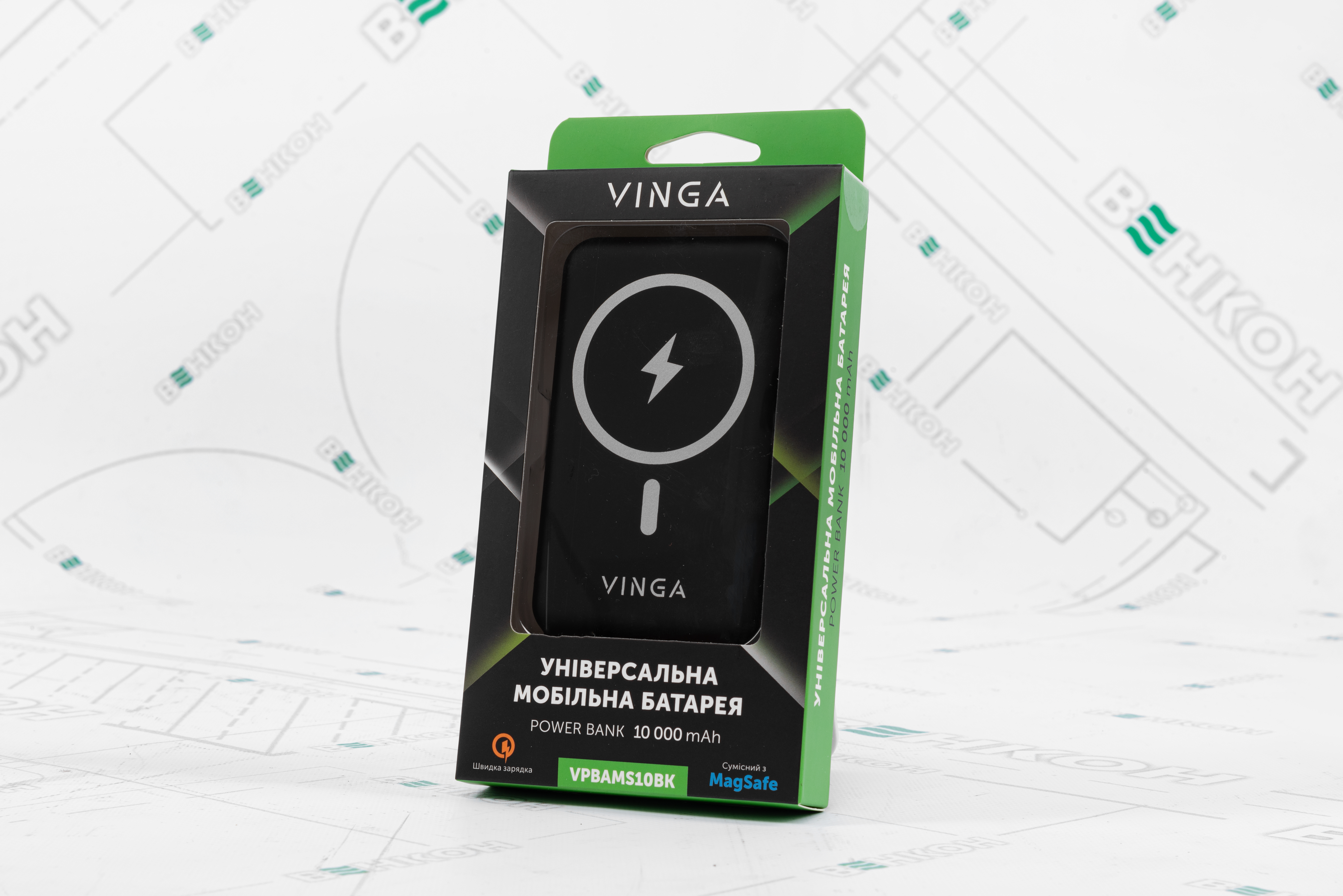 Vinga 10000 mAh Wireless Magnetic QC+PD (VPBAMS10BK) в магазине в Киеве - фото 10