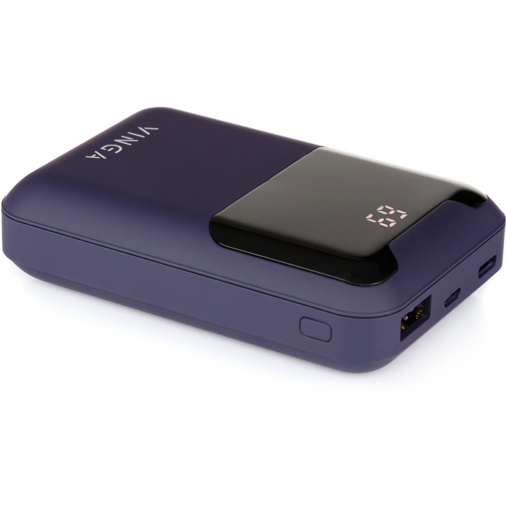 в продаже Повербанк Vinga 10000 mAh Display soft touch purple (BTPB0310LEDROP) - фото 3