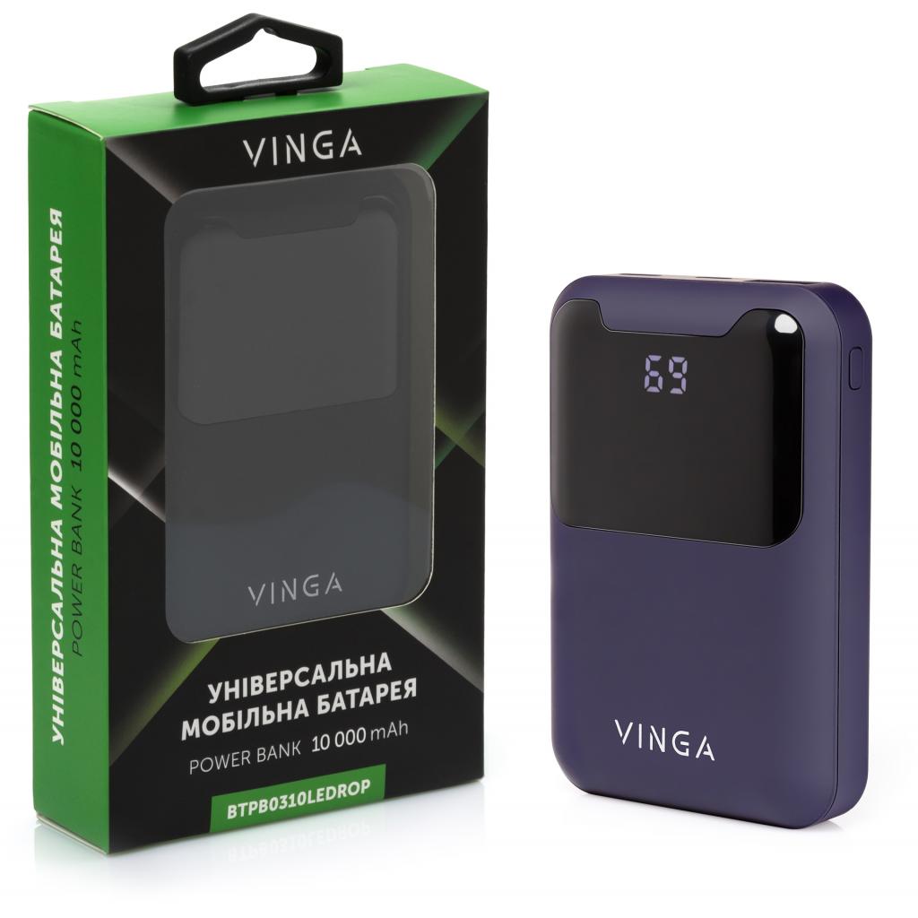 продаём Vinga 10000 mAh Display soft touch purple (BTPB0310LEDROP) в Украине - фото 4