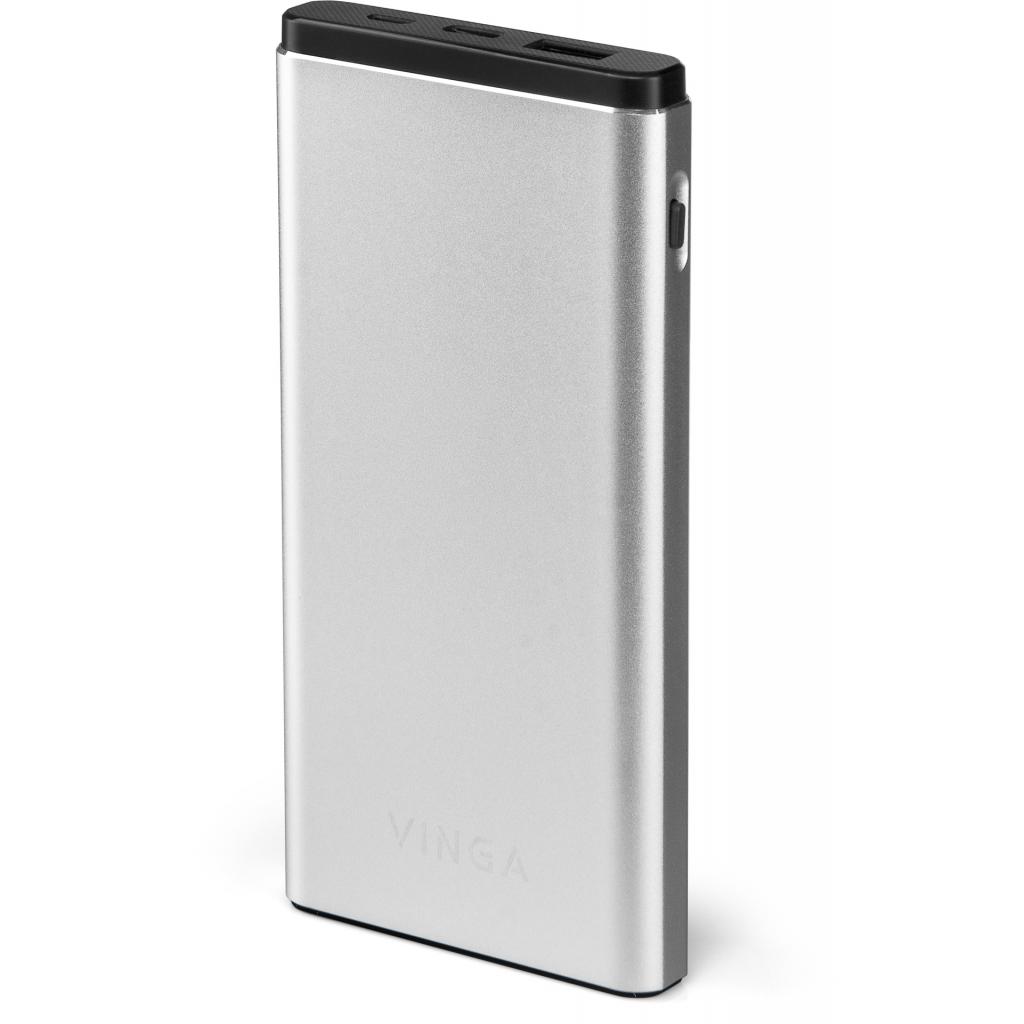 Повербанк Vinga 10000 mAh QC3.0 PD aluminium silver (BTPB1010QCALS) в интернет-магазине, главное фото
