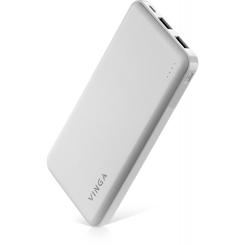 Повербанк Vinga 10000 mAh white (BTPB1910WH) цена 392.94 грн - фотография 2