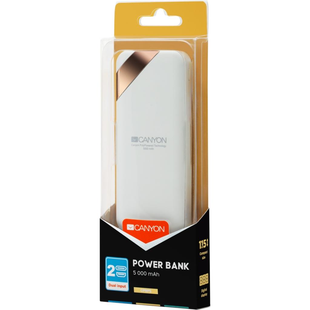 продаём Canyon 5000mAh, Input 5V/2A, Output 5V/2.1A, White (CNE-CPBP5W) в Украине - фото 4