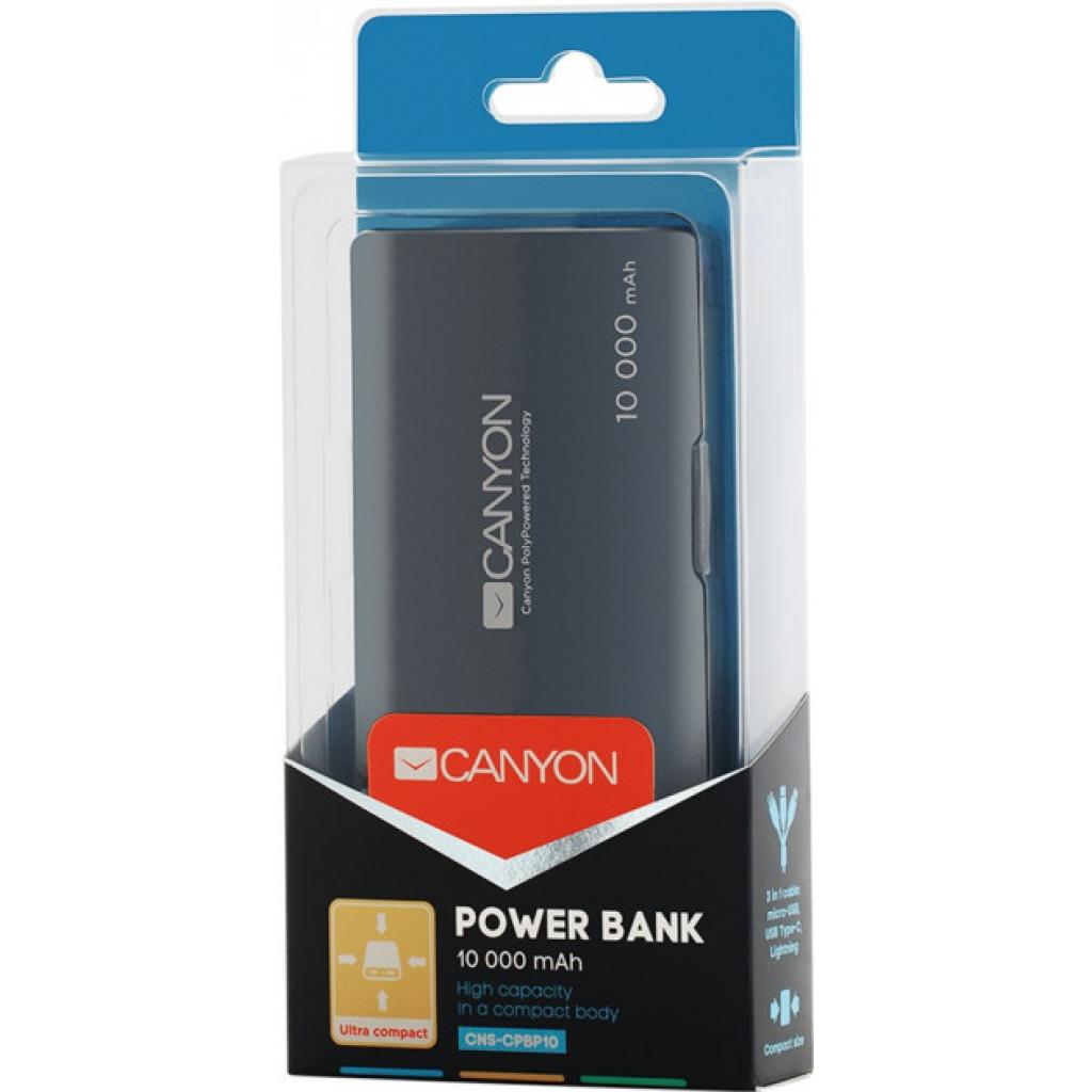 продаём Canyon PB-104 10000mAh, Input 5V/2.1A, Output 5V/2.1A(Max), Black (CNS-CPBP10B) в Украине - фото 4