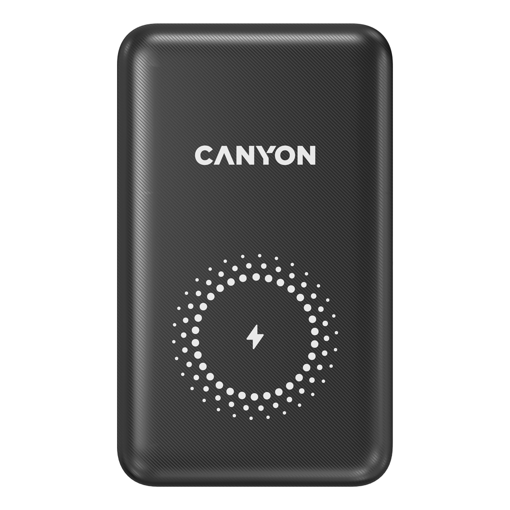 Повербанк Canyon PB-1001 10000mAh, PD/18W, QC/3.0 +10W Magnet wireless charger, black (CNS-CPB1001B) цена 1497 грн - фотография 2