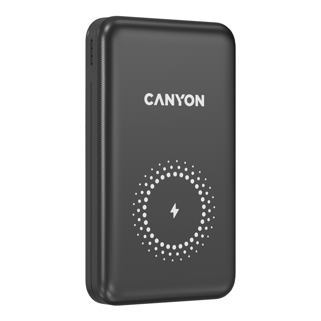 в продаже Повербанк Canyon PB-1001 10000mAh, PD/18W, QC/3.0 +10W Magnet wireless charger, black (CNS-CPB1001B) - фото 3