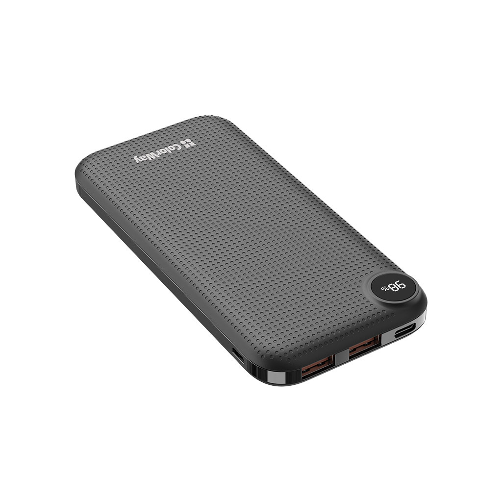 Повербанк ColorWay 10 000 mAh LCD (USB QC3.0 + USB-C Power Delivery 18W) Black (CW-PB100LPH3BK-PDD) цена 999.00 грн - фотография 2