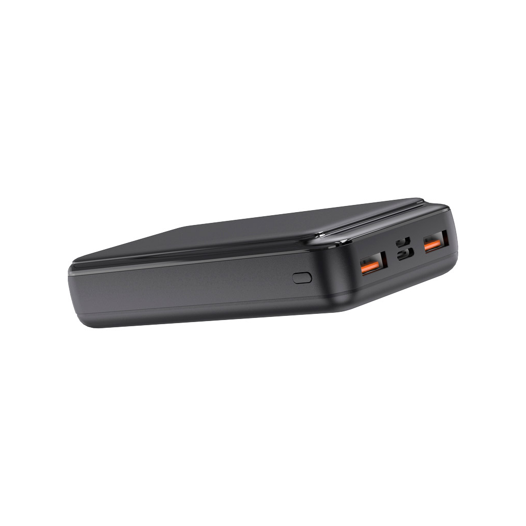 в продажу Повербанк ColorWay 20 000 mAh Slim (USB QC3.0 + USB-C Power Delivery 18W) Black (CW-PB200LPF3BK-PD) - фото 3