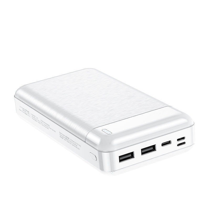 Повербанк Remax Lango 30000mAh USB-C, Micro-USB, 2*USB-A, 5V/2,1A, white (RPP-167_W) цена 0 грн - фотография 2