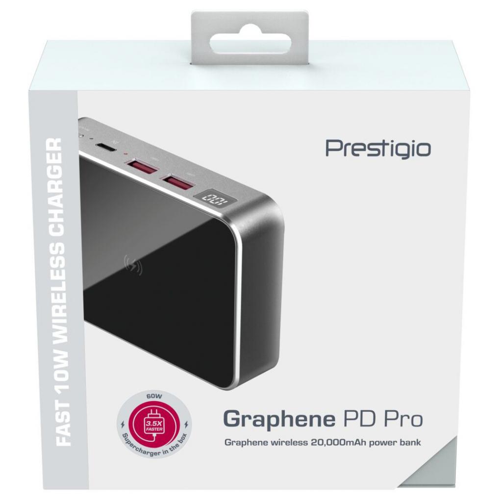 Повербанк Prestigio Graphene PD Pro, 20000 mAh (45W), 2*USB3.0 QC (PPB121G_SG) огляд - фото 11