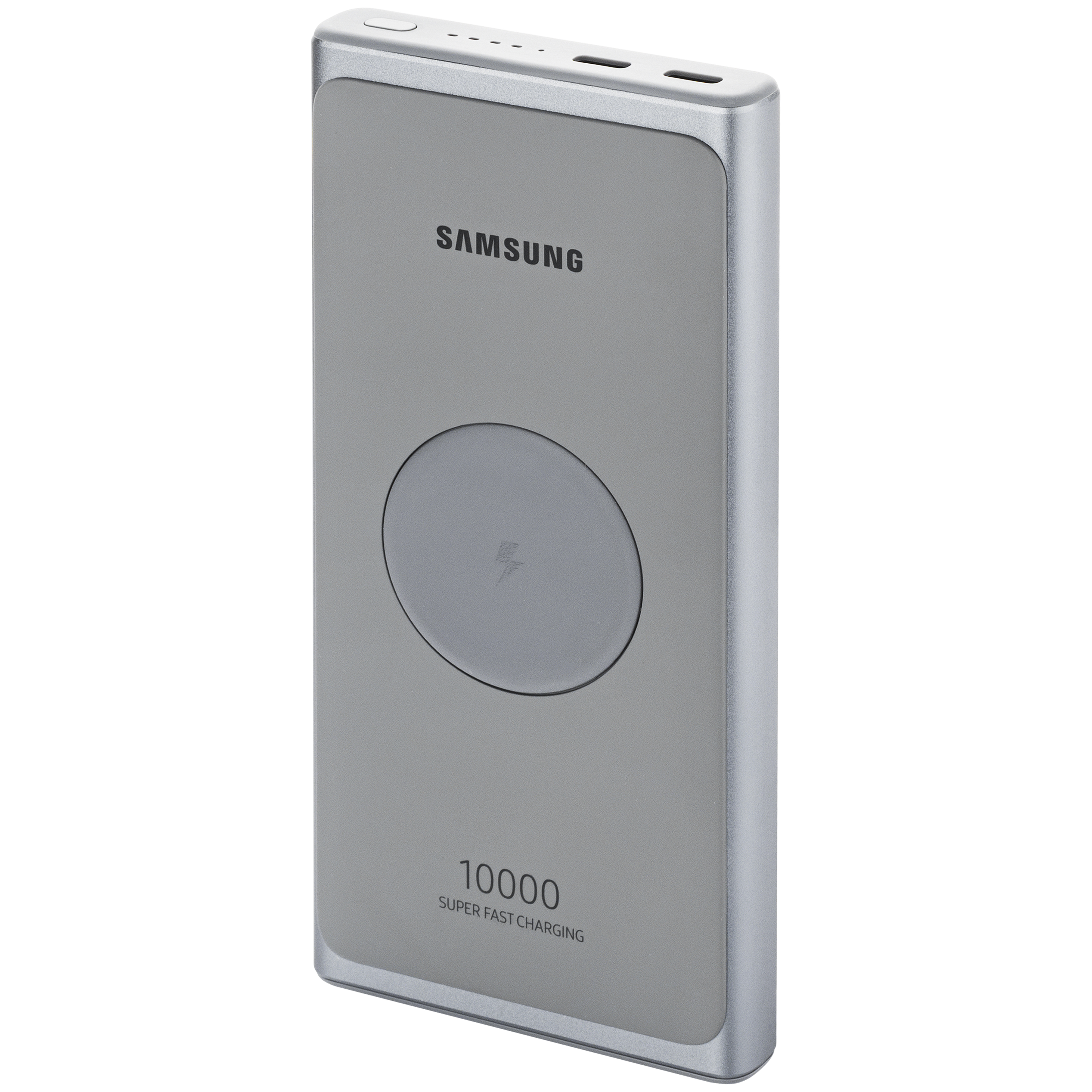 Серый повербанк Samsung EB-U3300, 10000mAh, 25W, FC, USB Type-C, Wirel. Char. Gray (EB-U3300XJRGRU)