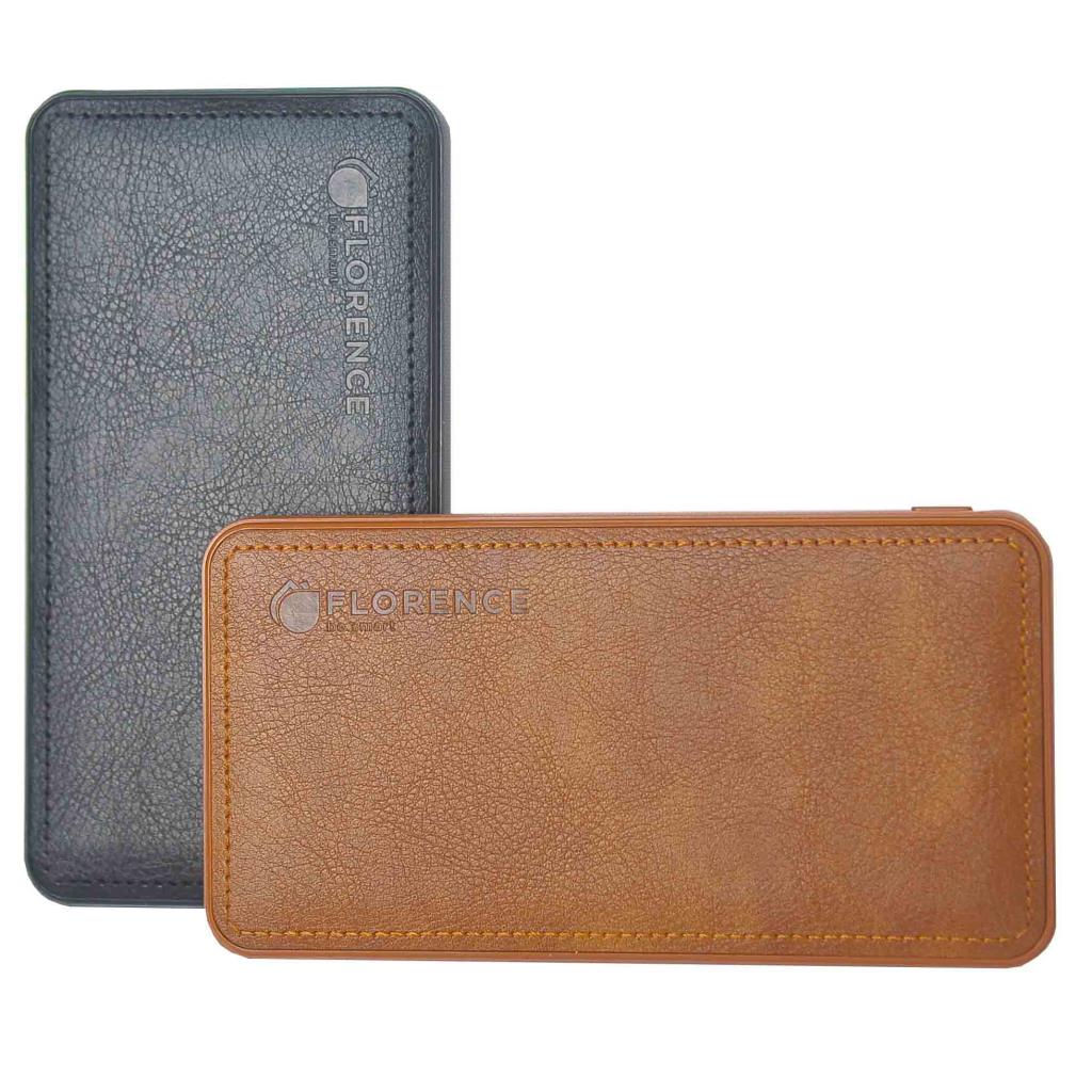 Повербанк Florence LEATHER Li-Pol 10000mAh Brown (FL-3024-N) відгуки - зображення 5