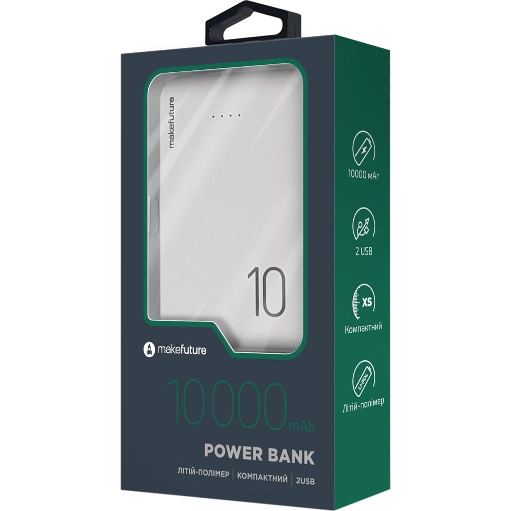 продаємо MakeFuture 10000 mAh Li-Pol 2*USB White (MPB-101WH) в Україні - фото 4