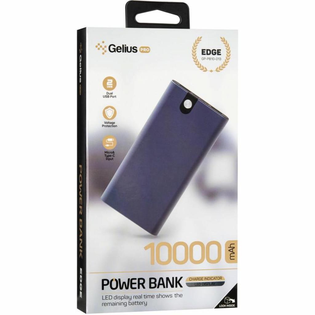 Повербанк Gelius Pro Edge GP-PB10-013 10000mAh Silver (00000078420) зовнішній вигляд - фото 9