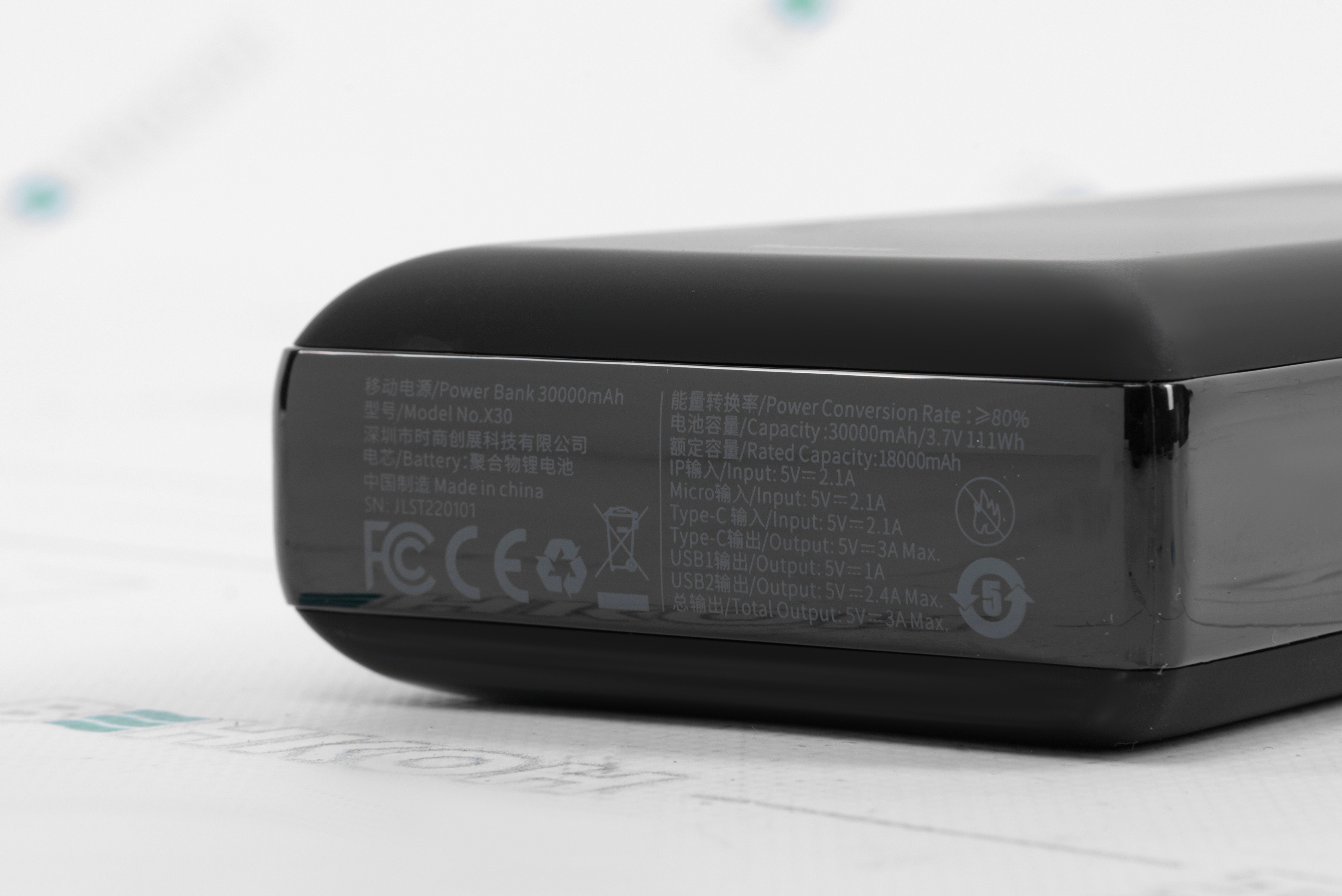 Повербанк Baseus Mini JA Fast charge 3A 30000mAh Black (PPJAN-C01) характеристики - фотография 7