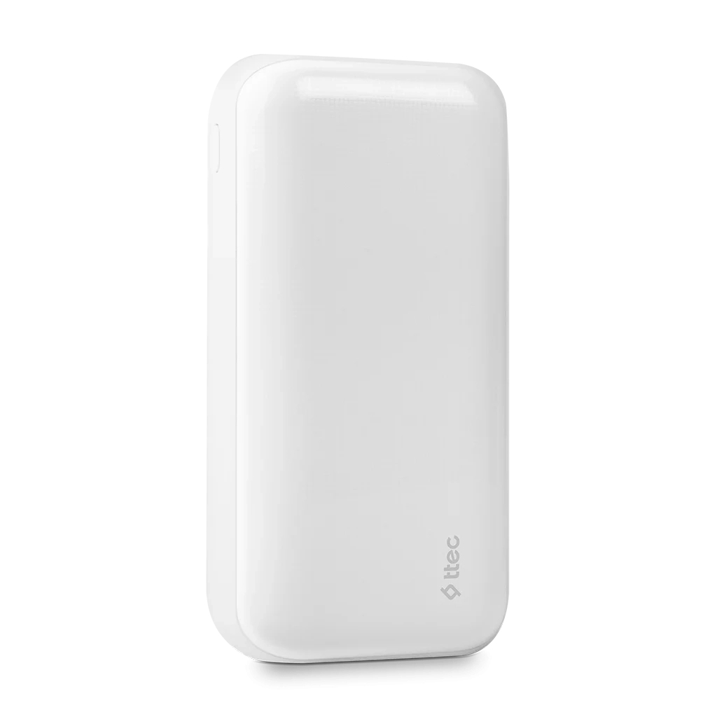 Повербанк Ttec ReCharger Ultra 30000mAh, USB Type-C, USB-A, 2.1A, White (2BB190B) цена 949 грн - фотография 2