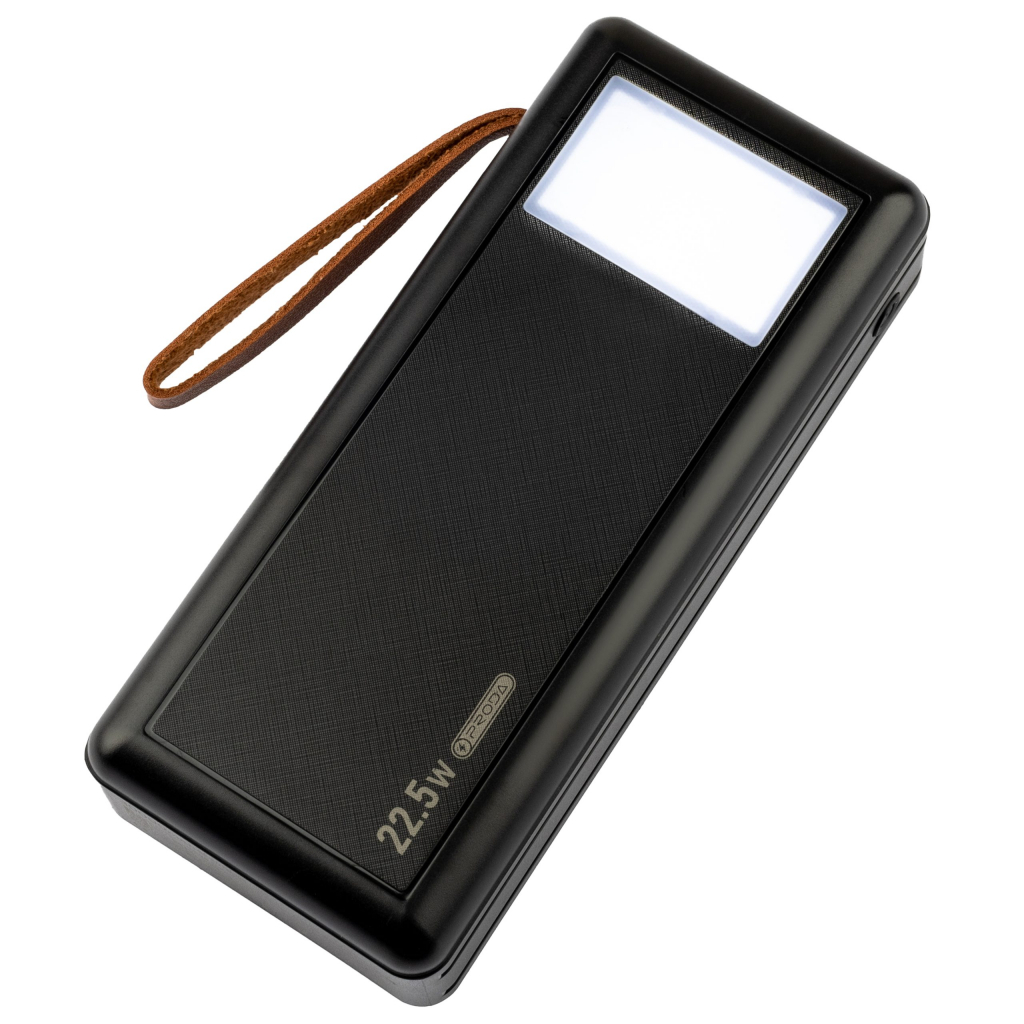 Повербанк Proda 30000mAh PD/22.5W, QC3.0, powerful flashlight (PRD-PDP81-BK) цена 0 грн - фотография 2