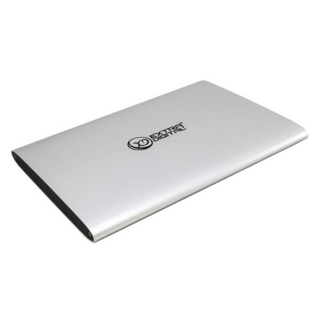Алюминиевый повербанк Extradigital YN-034 Silver 20000 mAh 2*USB 1A/2.1A Li-Polymer (PBU3409)