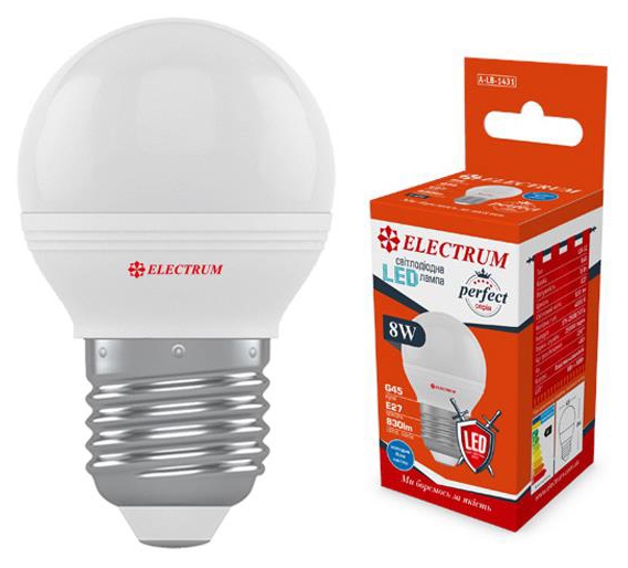 Electrum D45 8W PA LB-32 E27 4000K PERFECT (A-LB-1431)