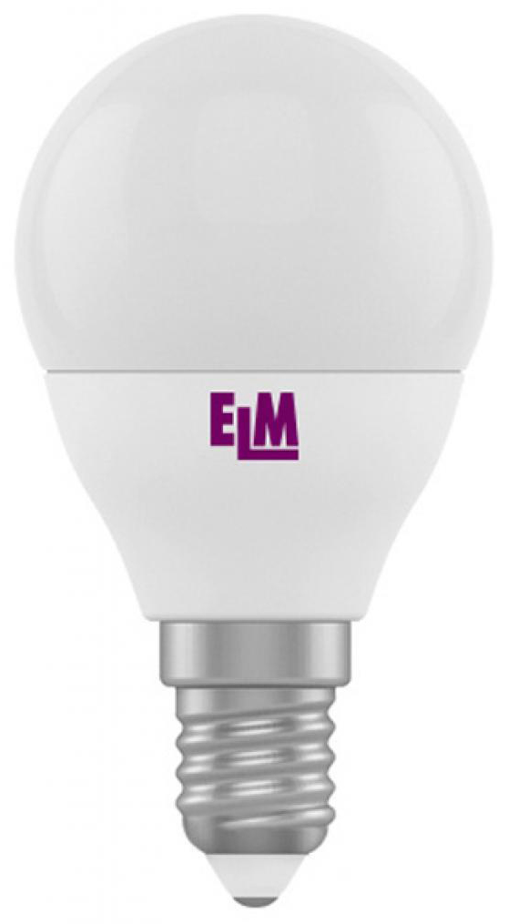 Светодиодная лампа форма шар ELM E14 (18-0083)