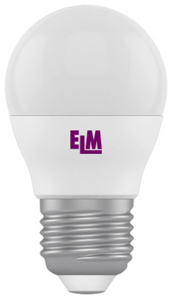 Світлодіодна лампа форма куля ELM E27 (18-0051)