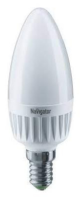 Светодиодная лампа мощностью 7 Вт Navigator NLL-C37-7-230-2.7K-E14-FR (94491)