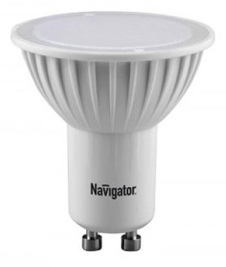 Светодиодная лампа мощностью 5 Вт Navigator NLL-PAR16-5-230-3K-GU10 (94264)