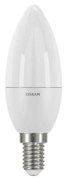 Светодиодная лампа Osram с цоколем E14 Osram LED VALUE CL B60 6,5W/830 230V FR E14 10X1 (4058075623569)
