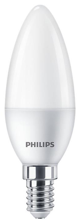 Світлодіодна лампа Philips потужністю 5 Вт Philips EcohomeLEDCandle 5W 500lm E14 840B35NDFR (929002968837)
