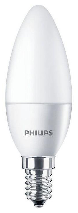 Світлодіодна лампа Philips потужністю 6 Вт Philips LEDCandle 6-60W E14 827 B35NDFR RCA (929002273637)