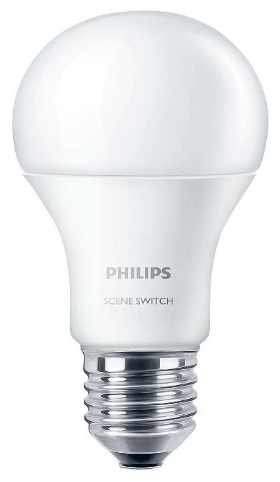 Светодиодная лампа Philips форма груша Philips Scene Switch A60 3S 9-70W E27 3000 (929001208707)
