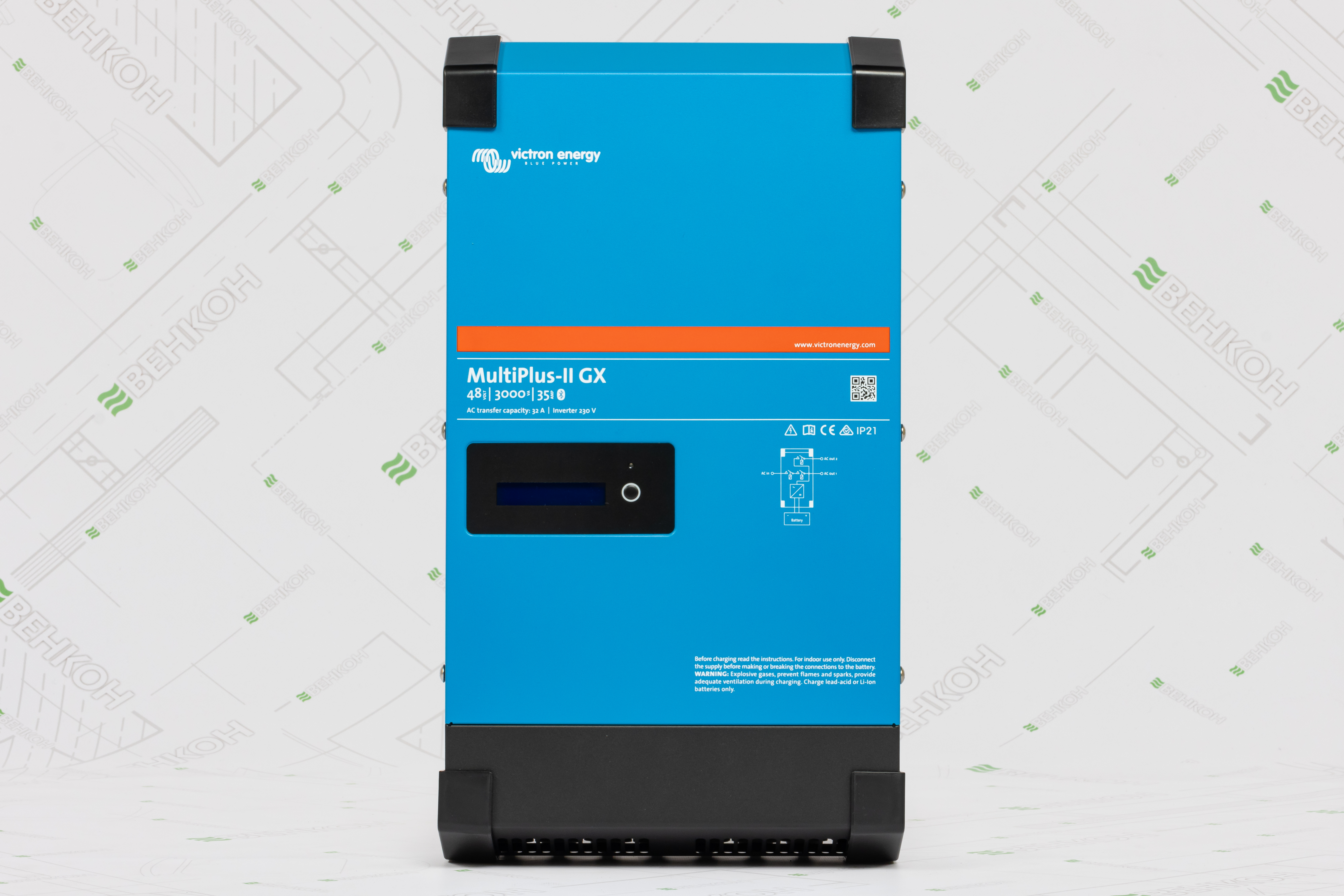 Инвертор гибридный Victron Energy MultiPlus-II 48/3000/35-32 GX цена 35066 грн - фотография 2