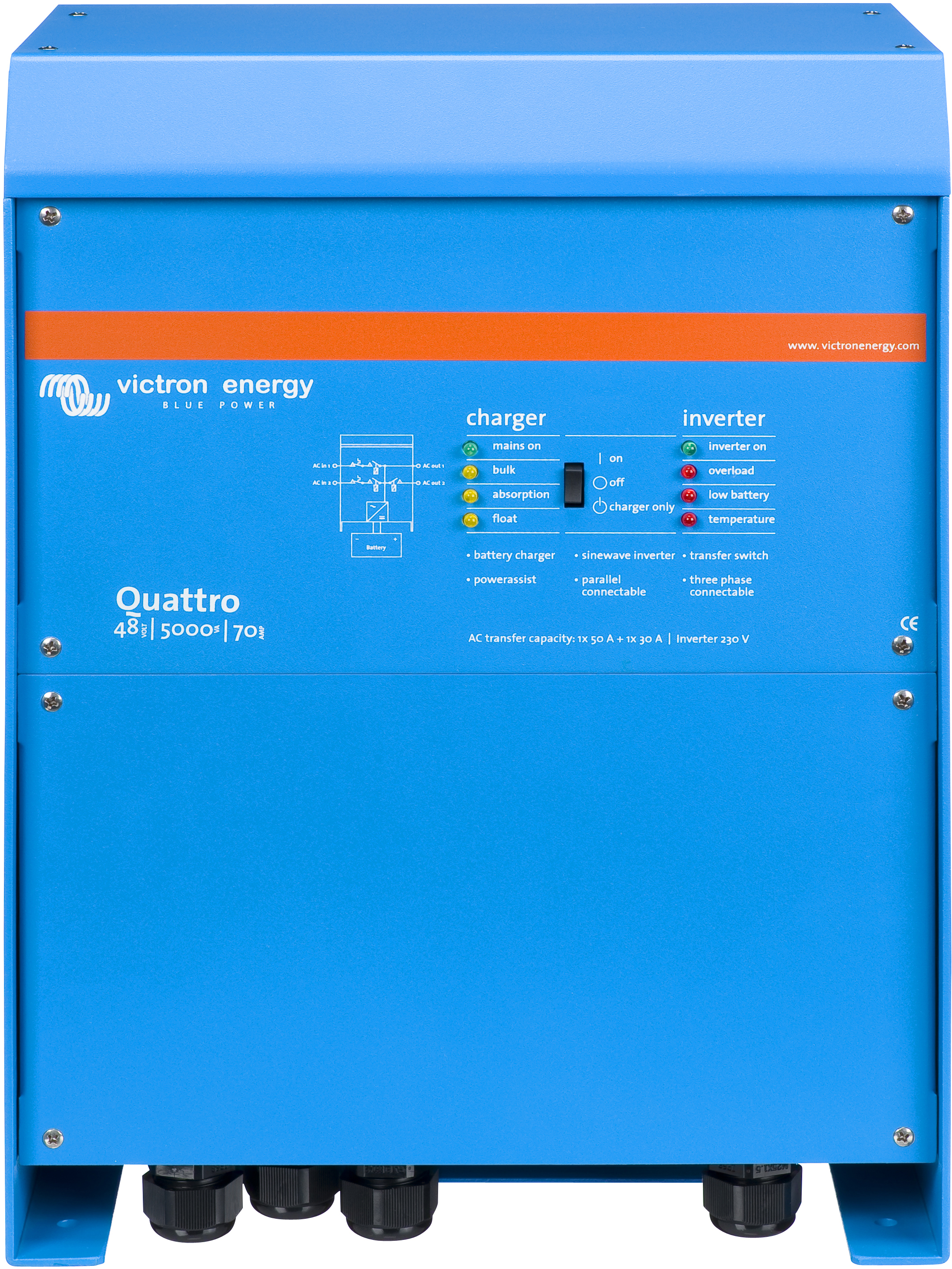 Инвертор гибридный Victron Energy Quattro 48/5000/70-100/100