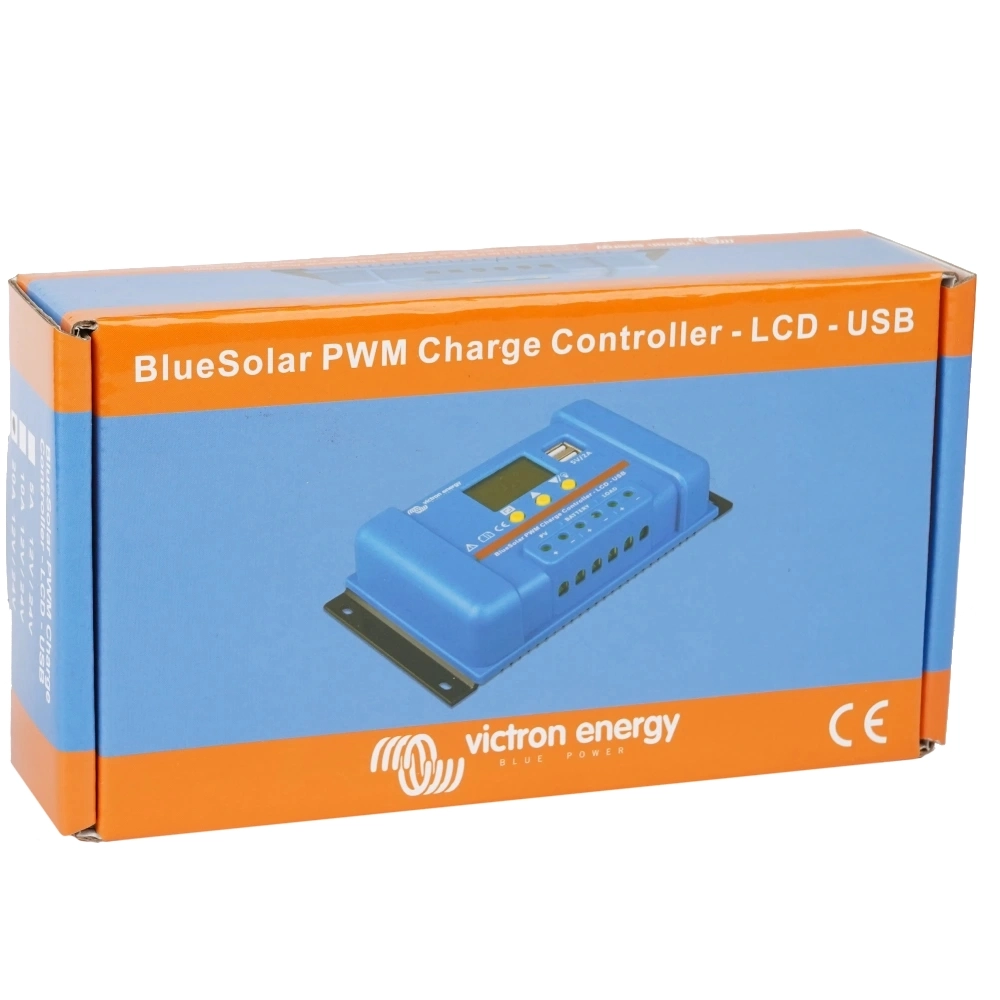 Victron Energie BlueSolar PWM-LCD & USB 12/24V 20A - Régulateur Solaire