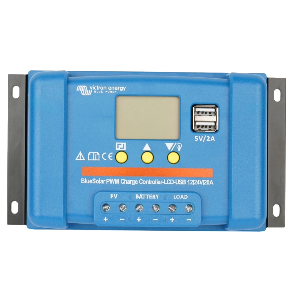 Характеристики контроллер заряда Victron Energy BlueSolar PWM-LCD&USB 12/24V-20A (20A, 12/24В)