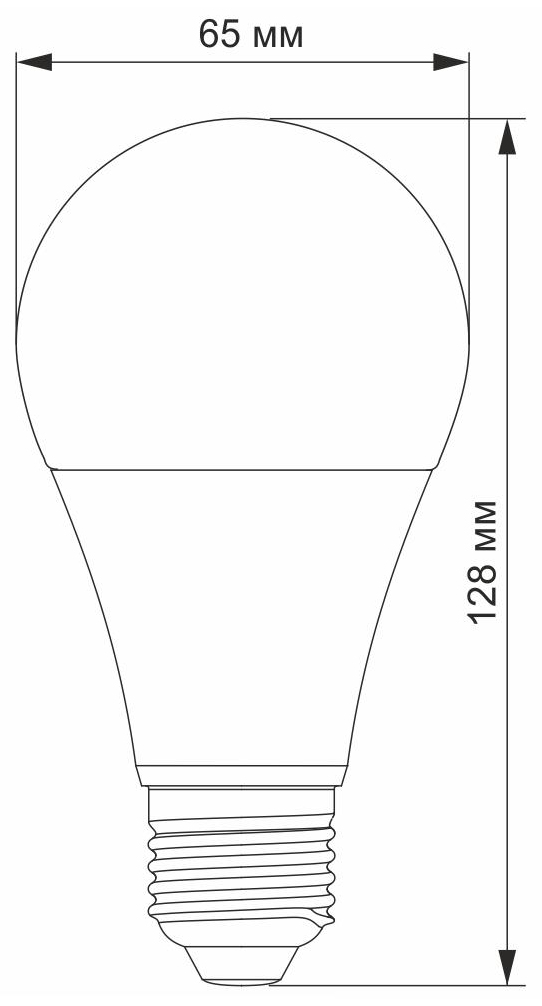 в продажу Світлодіодна лампа Titanum A65 15W E27 3000K (TLA6515273) - фото 3